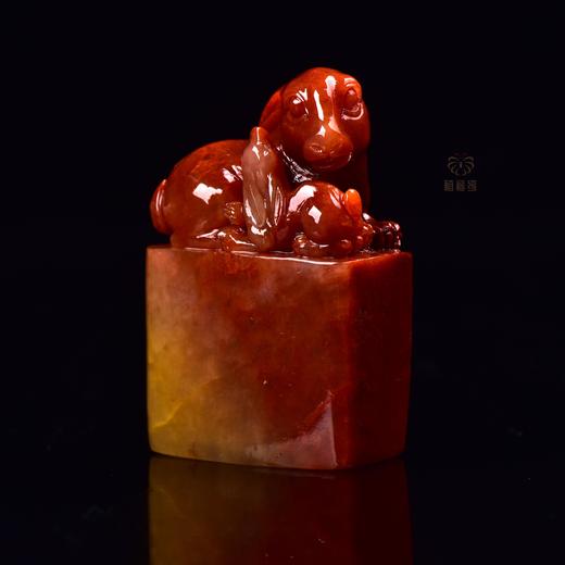 【母子情深】寿山石兔印 ZX2307038 商品图2