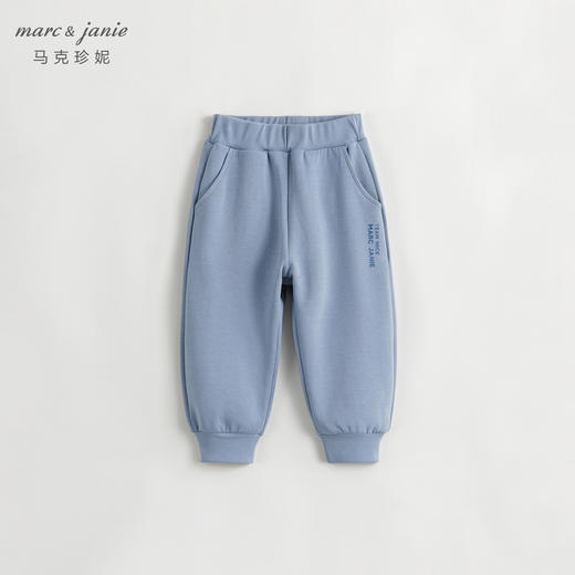 马克珍妮秋装新款 男女童撞色印字时尚运动裤 儿童束脚裤231663 商品图3