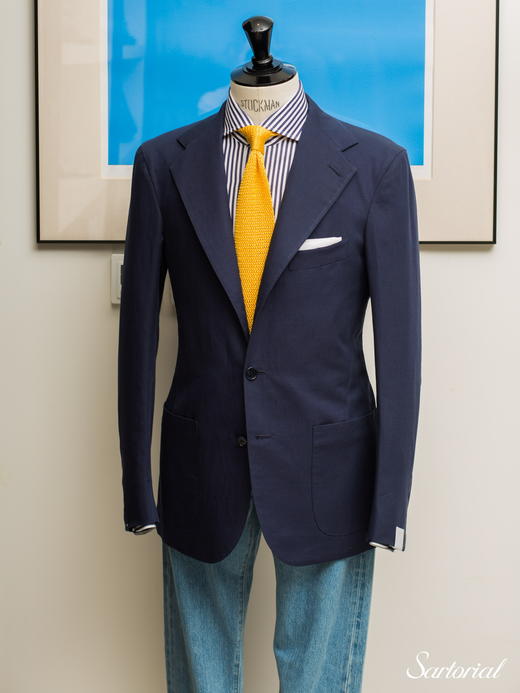 Sartoria Vestrucci 蓝色棉质单西 商品图0