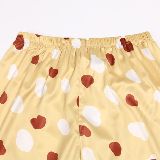 都市丽人好睡好眠女士睡衣哑光弹力色丁丝质薄款长袖长裤类家居服套装LH31F5 商品图7