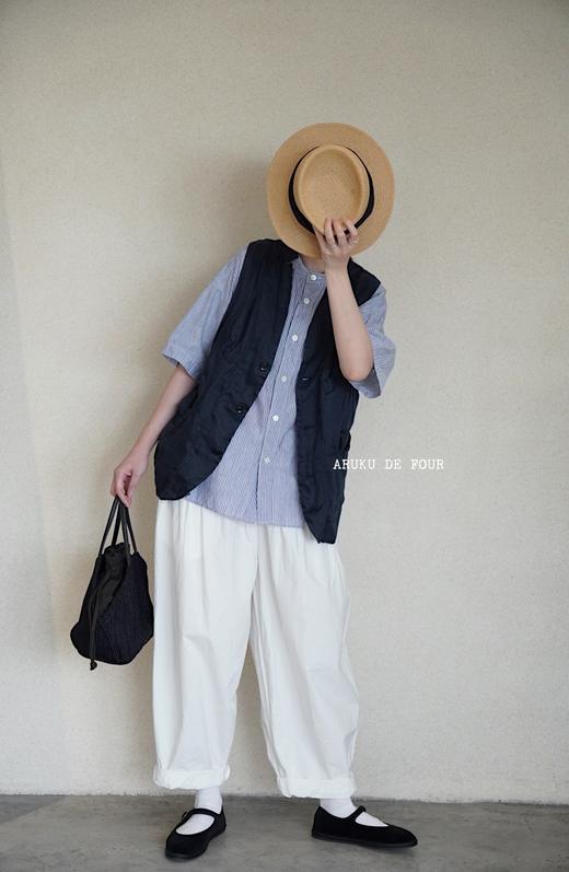 gauze黑白2色阔腿裤 商品图1