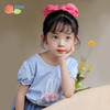 贝贝怡女童短袖t恤夏季儿童上衣圆领新款女孩夏装洋气可爱潮 商品缩略图2