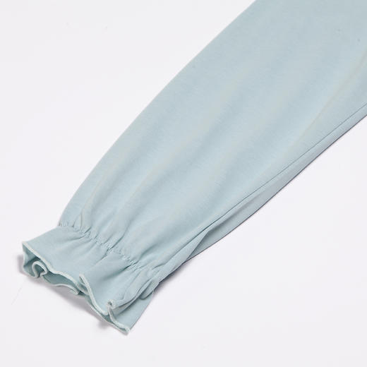 都市丽人单面无尘棉女士棉质睡裙薄款长袖裙LH36G2 商品图5