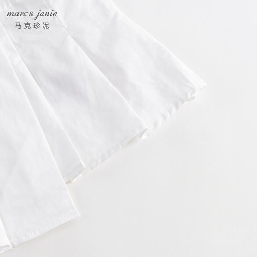 马克珍妮秋装新款 女童学院风不规则百褶边连衣裙 儿童裙子231388 商品图5