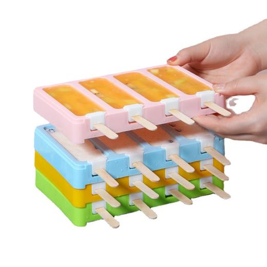 「清凉一夏！两色可选」雪糕模具家用做冰棍冰棒手工冰淇淋冻冰块盒冰糕冰格居家日用自制冰盒棒冰 商品图4