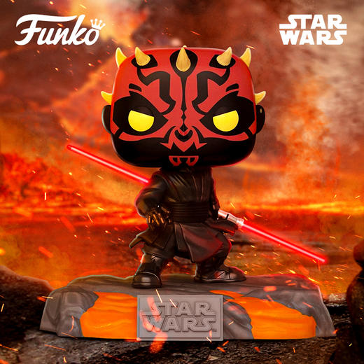 Funko POP! Deluxe Star Wars Darth Maul 星球大战 命运的决斗夜光限定款达斯·摩尔公仔手办摆件 63294 商品图1