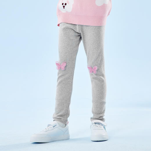 贝贝怡童装女童打底裤秋季新品休闲裤弹力裤子儿童纯棉女孩长裤223K2386 商品图1