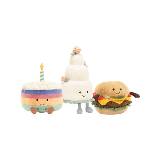 Jellycat 趣味结婚蛋糕/汉堡/彩虹生日蛋糕 商品图0