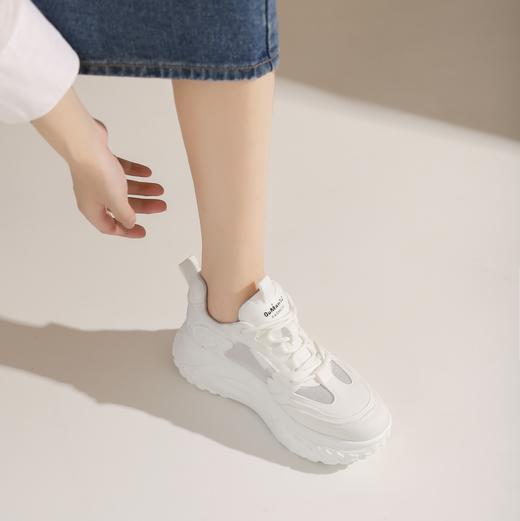 西村名物2023年秋季新款厚底老爹鞋透气薄款休闲运动鞋女X23CM34491 商品图5