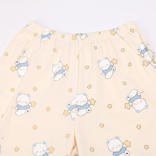 都市丽人眯雅佳26支棉质单面童装棉质薄款长袖长裤类家居服套装JH31B1 商品图6