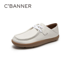 千百度两穿乐福鞋女秋季真皮豆豆鞋休闲平底舒适小皮鞋A23422160