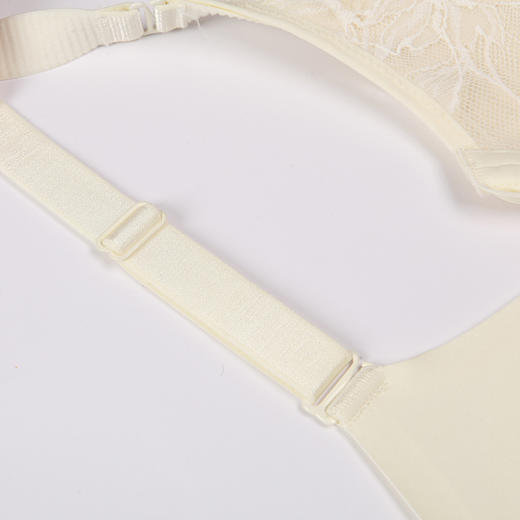 都市丽人舒软挺塑AB杯适穿蕾丝调整型文胸中厚款3/4杯塑身文胸无钢圈内衣四排扣LJ3AA3 商品图8