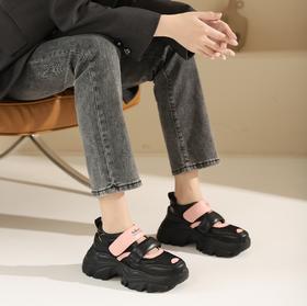 西村名物2023年秋季新款厚底老爹鞋透气薄款休闲运动鞋女X23CM34481