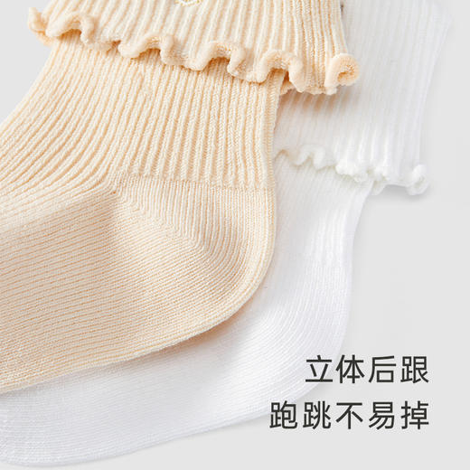 【商场同款】英氏儿童袜子女宝宝春秋夏季百搭四季中筒袜2双装 商品图3