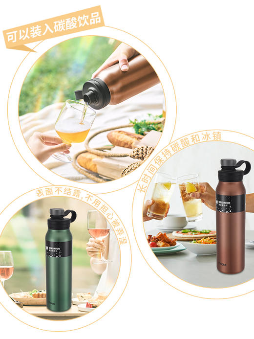 TIGER/虎牌 小钢炮不锈钢保冷杯MTA-T150大容量户外运动水杯1500ml 商品图1