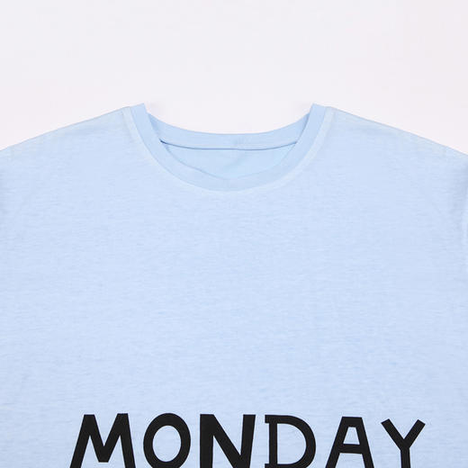 都市丽人26支CVC单面女士棉质睡裙薄款长袖裙LH36F8 商品图4