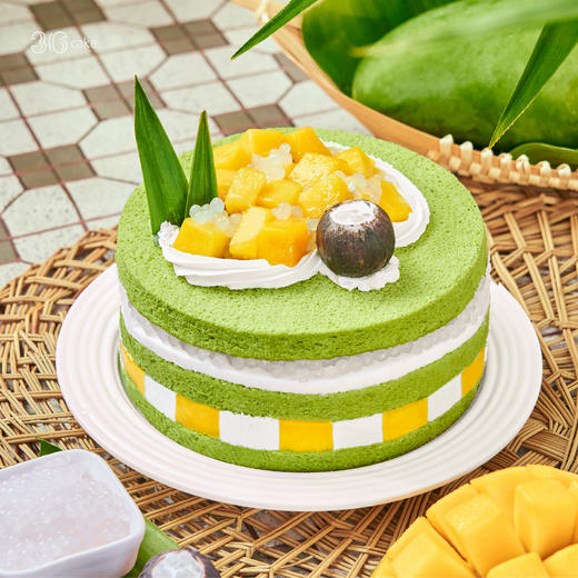斑斓椰芒奶油蛋糕，可选1.5/2.5磅 商品图0