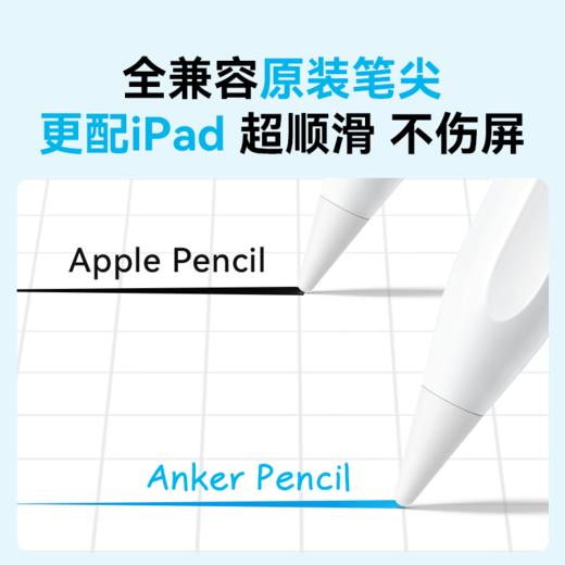 【热销】Anker安克适配apple pencil电容笔ipad触控笔防误触适用苹果ipadpencil触屏笔pro平板air手写笔 A7139 商品图4