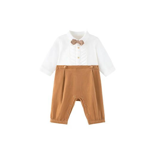 【商场同款】英氏婴儿连体衣春秋男宝宝假两件哈衣爬服 商品图4