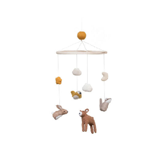 丹麦 Sebra 婴儿床床铃可配套木质支架 宝宝安抚玩具婴儿床配件 商品图3