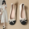 ZHR女鞋休闲小香风浅口单鞋女气质晚晚风温柔鞋软底包头豆豆鞋女 商品缩略图0