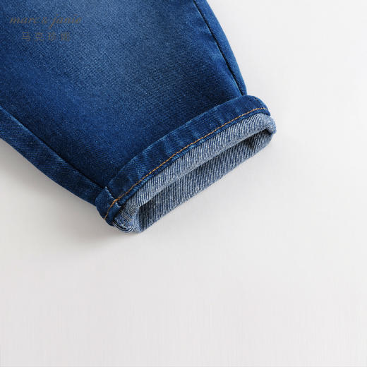 马克珍妮秋装新款 男童柔软全棉牛仔裤萝卜裤 儿童裤子231692 商品图5