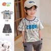 贝贝怡男童短袖套装夏装中童宝宝衣服儿童t恤两件套232T2616 商品缩略图8
