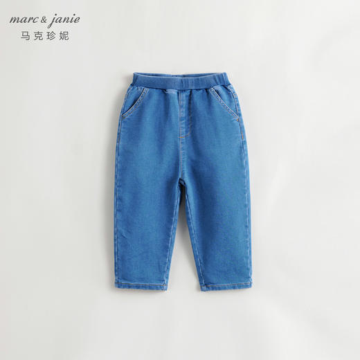 马克珍妮秋装新款 男童微弹直筒牛仔裤 儿童休闲裤子231678 商品图0