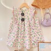 【流行和时尚的结合！韩国童装女童洋气花朵吊带连衣裙】舒适柔软亲肤透气，凉爽不闷热，无束缚，显得更加乖巧可爱萌趣，韩版童装女童连衣裙夏季儿童长裙女宝宝公主裙 商品缩略图5