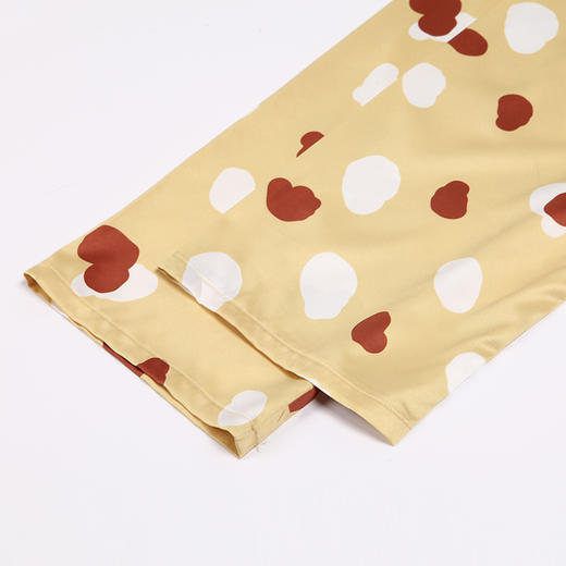 都市丽人好睡好眠女士睡衣哑光弹力色丁丝质薄款长袖长裤类家居服套装LH31F5 商品图8