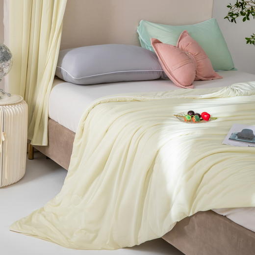 【黑科技凉感丝 盖在身上的小空调】A类凉感丝夏凉被 长效yi菌守护健康 冷感空调被可机洗水洗 冰淇淋般沁凉柔滑 透气好畅快呼吸 伴你舒爽入眠 商品图1