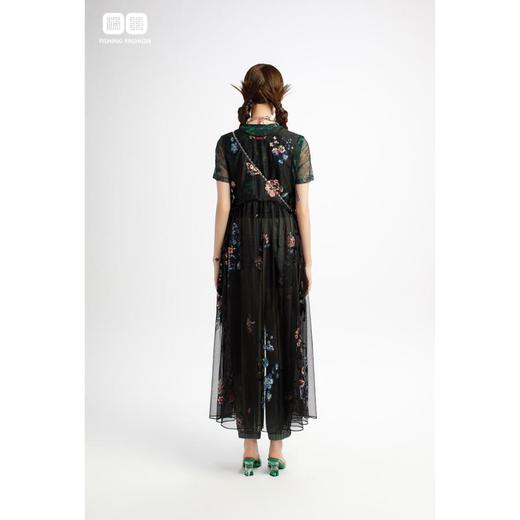 南二楼渔女装2023年夏季网底印花针织上衣FGHB2073 商品图1