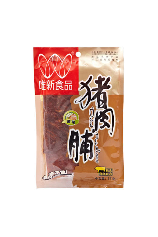 【休闲食品】唯新  17g原味猪肉脯*3袋+27g陈皮肉脯桃仁芝麻味*2袋 商品图5