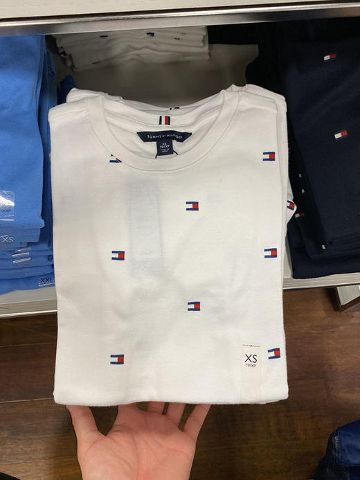 Tommy Hilfiger/汤米 夏季印花短袖女士圆领纯棉舒适休闲T恤 商品图2