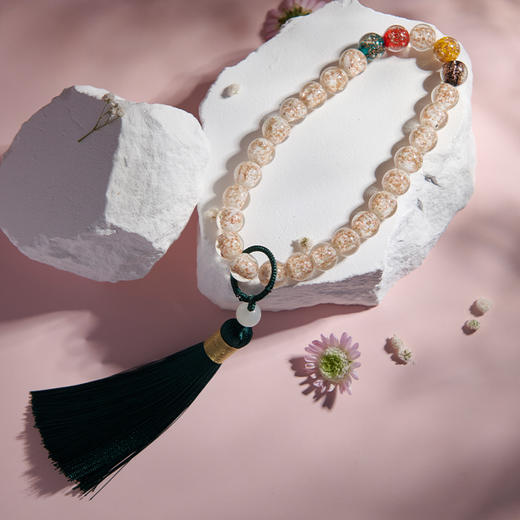 古风手链【象征平安 吉祥祝愿】御猫说 故宫手链手串念珠系列 水晶手链十八子手串佛珠 带流苏 商品图5