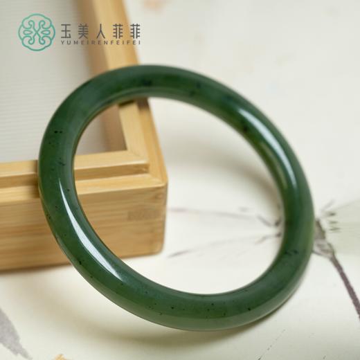 和田玉手镯-碧玉圆条 商品图0