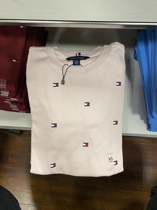 Tommy Hilfiger/汤米 夏季印花短袖女士圆领纯棉舒适休闲T恤 商品图1