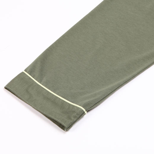 都市丽人都市锋尚好睡好眠男士睡衣单面无尘棉棉质薄款长袖长裤类家居服套装新年本命年红品FH30B6 商品图8