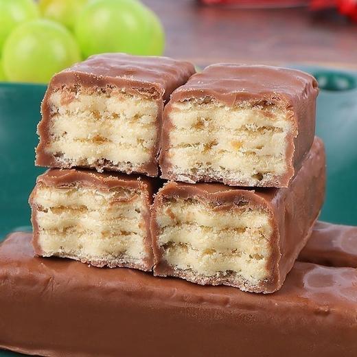 【中欧班列精选】俄罗斯威化糖果 原装进口 KONTI红罗尼巧克力味威化糖果500g/袋 商品图3