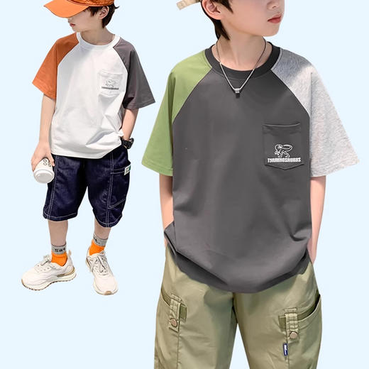 裁缝学苑TX11 童装插肩袖t恤纸样儿童短袖裁剪做衣服女童上衣打版 商品图1