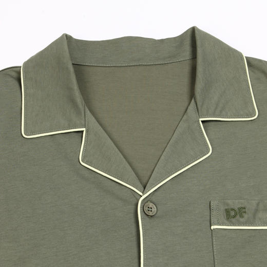 都市丽人都市锋尚好睡好眠男士睡衣单面无尘棉棉质薄款长袖长裤类家居服套装新年本命年红品FH30B6 商品图5