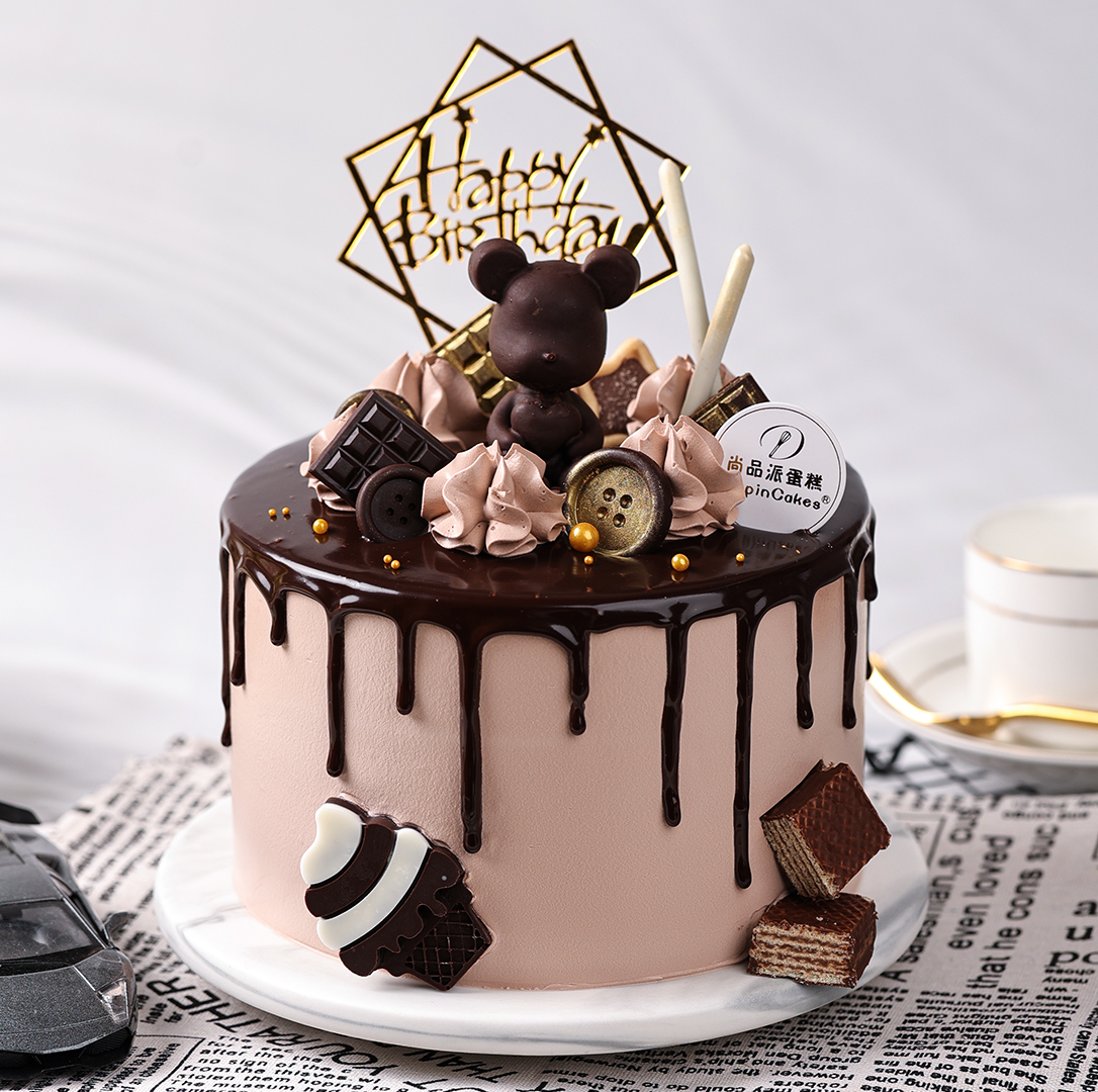 许愿小熊巧克力-奶油蛋糕【惠州】