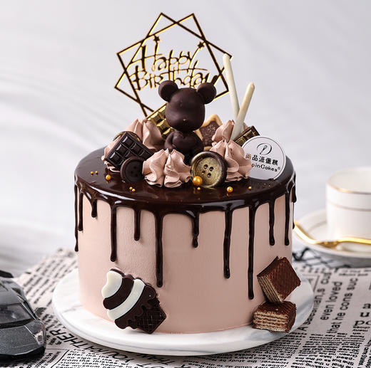 许愿小熊巧克力-奶油蛋糕【惠州】 商品图0