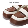 [捡漏价]lost in echo设计师品牌百搭时尚魔术贴圆头厚底增高浅口乐福鞋女 商品缩略图4