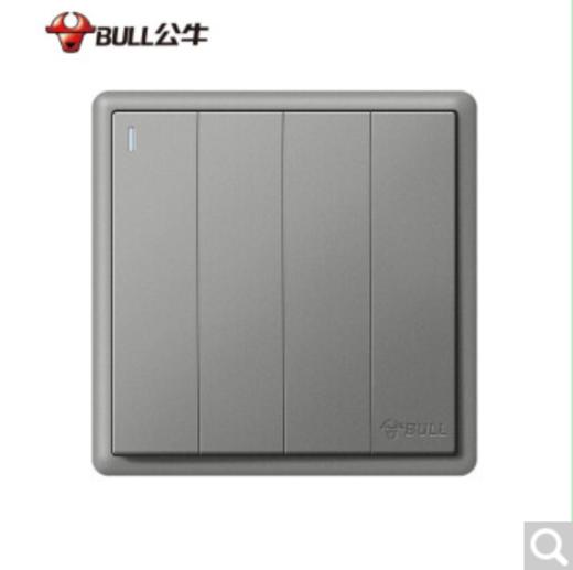 公牛 面板开关 G35 灰  四开 商品图0