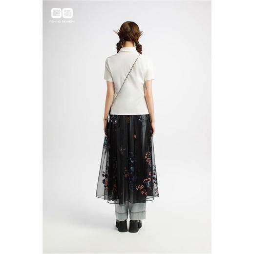 南二楼渔女装2023年夏季绣花翻领上衣FGHB2079 商品图1