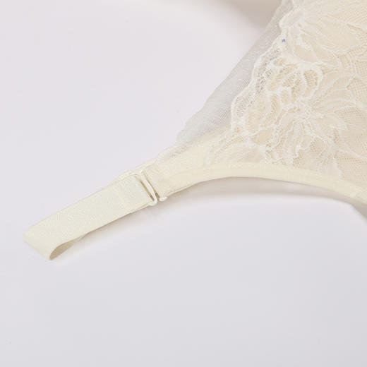 都市丽人舒软挺塑AB杯适穿蕾丝调整型文胸中厚款3/4杯塑身文胸无钢圈内衣四排扣LJ3AA3 商品图4