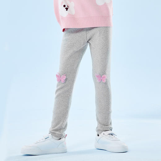 贝贝怡童装女童打底裤秋季新品休闲裤弹力裤子儿童纯棉女孩长裤223K2386 商品图0