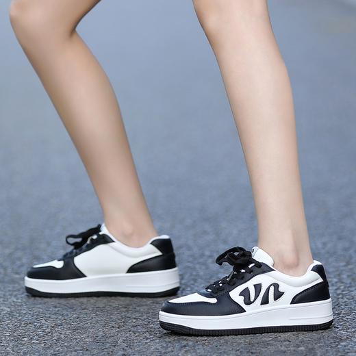 ZHR板鞋熊猫情侣鞋子女夏季透气百搭小白鞋空军一号休闲运动鞋女 商品图2