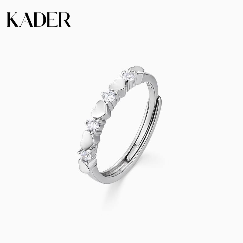 KADER卡蒂罗情侣单戒合集男女款925素圈戒指小众设计感生日礼物送女友